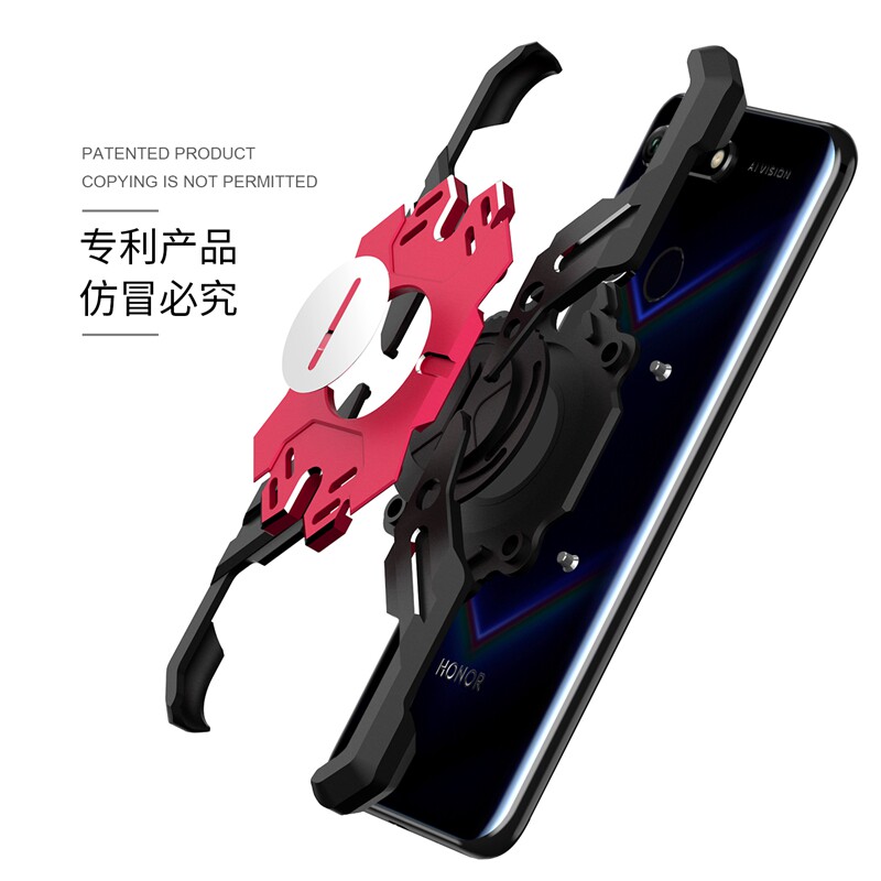 Kylin Armor Heroes Bracket Aluminum Metal Shell Case Cover for Huawei Honor V20