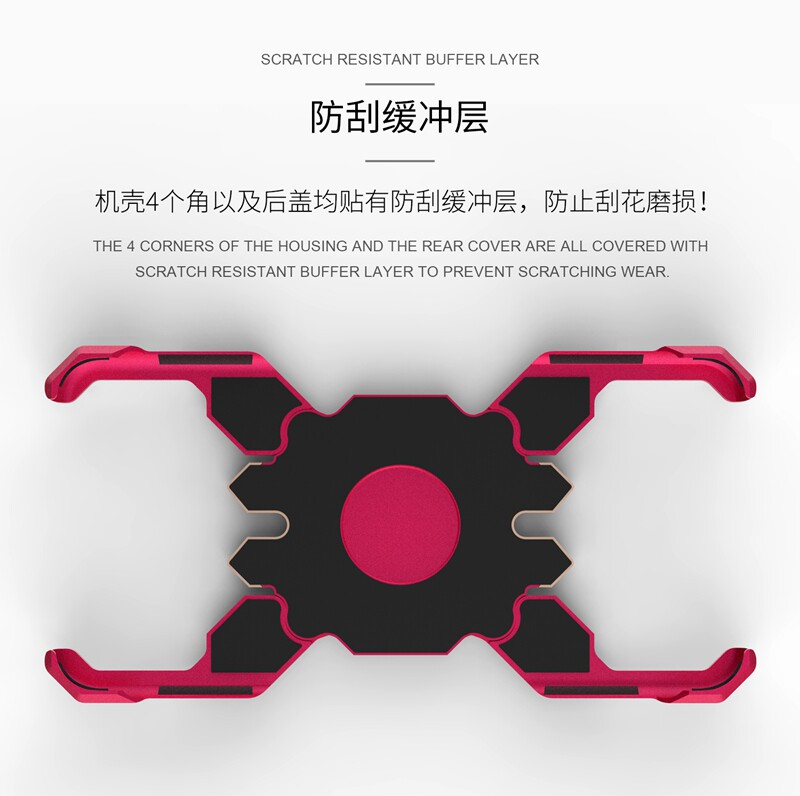 Kylin Armor Heroes Bracket Aluminum Metal Shell Case Cover for Huawei Honor V20