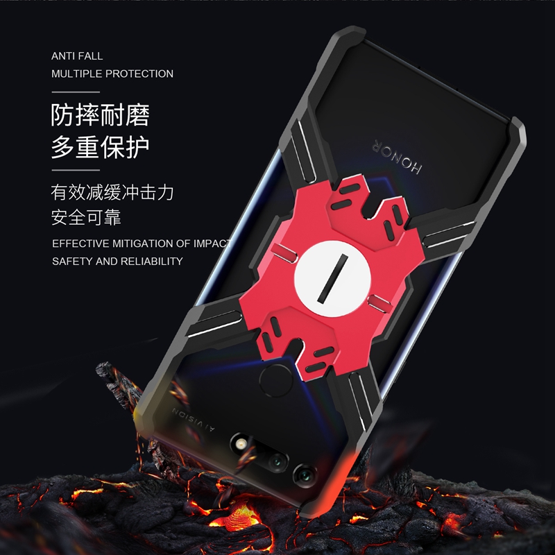 Kylin Armor Heroes Bracket Aluminum Metal Shell Case Cover for Huawei Honor V20