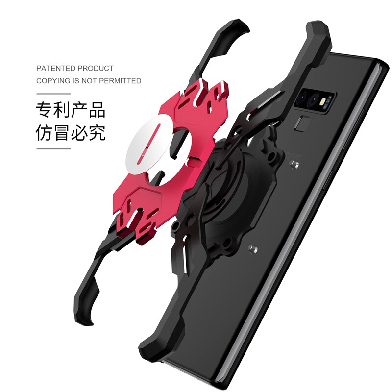 Kylin Armor Heroes Bracket Aluminum Metal Shell Case Cover for Samsung Galaxy Note 9 & Samsung Galaxy Note 8