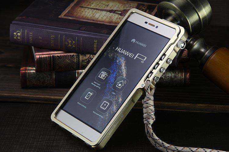 SIMON Mechanical Arm Trigger Aluminum Alloy Metal Bumper Outdoor Case Cover for Huawei P8