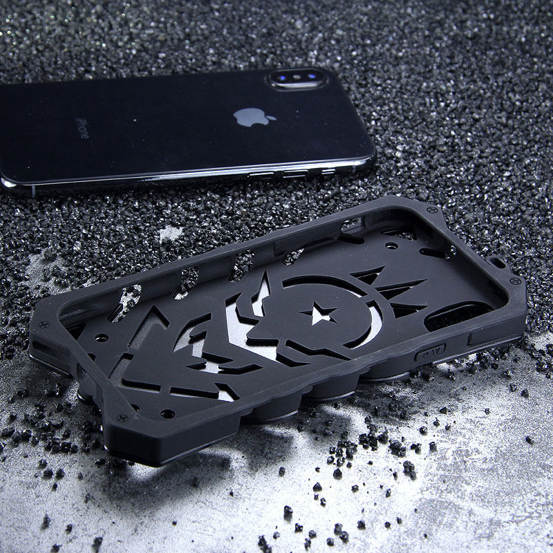 SIMON New THOR II Magnetic Bracket Aviation Aluminum Alloy Shockproof Armor Metal Case Cover for Apple iPhone X