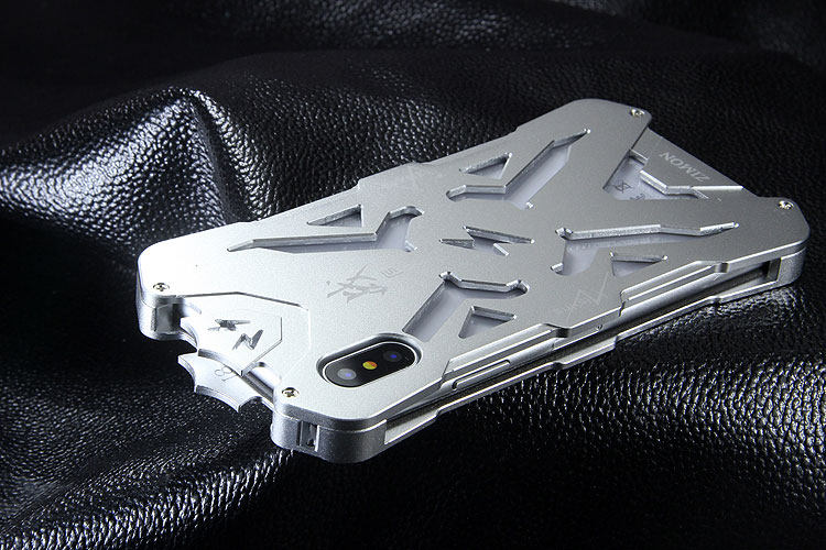 SIMON THOR Aviation Aluminum Alloy Shockproof Armor Metal Case Cover for Apple iPhone X