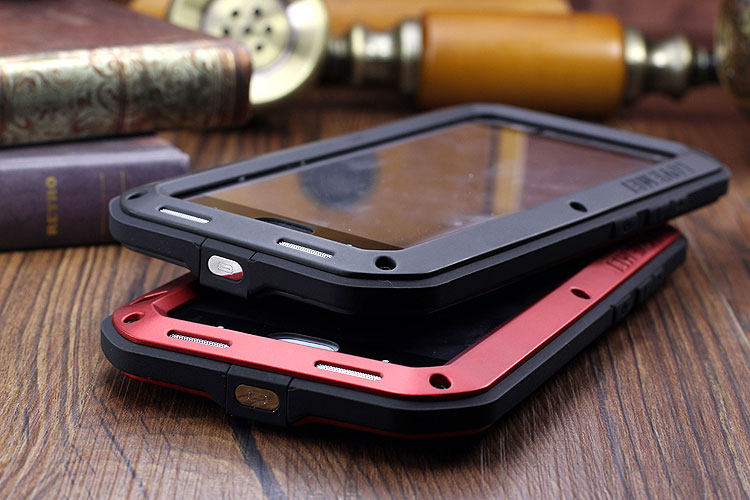 LOVE MEI Powerful Water Resistant Shockproof Dust/Dirt/Snow Proof Aluminum Metal Outdoor Heavy Duty Case Cover for Xiaomi Mi 6