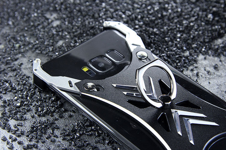 R-Just Blade Master Ring Holder Shockproof Aerospace Aluminum Metal Shell Case Cover for Samsung Galaxy S8 Plus & Galaxy S8