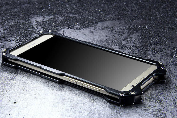 R-Just Batman Shockproof Aluminum Shell Metal Case with Custom Stent for Huawei Mate 9