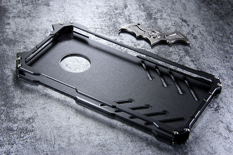 R-Just Batman Shockproof Aluminum Shell Metal Case with Custom Stent for Xiaomi Mi Max 2