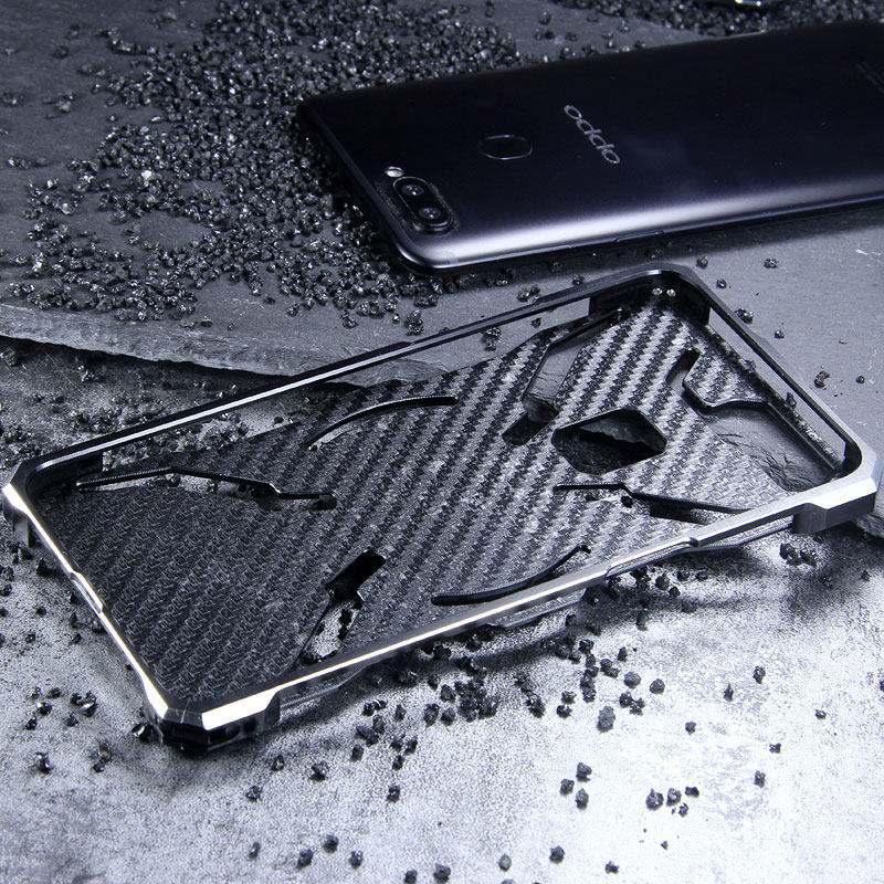 WK Iron Man Military Grade Shockproof Screw-less Metal Case w/ Ring Holder for OPPO R11s Plus & OPPO R11s