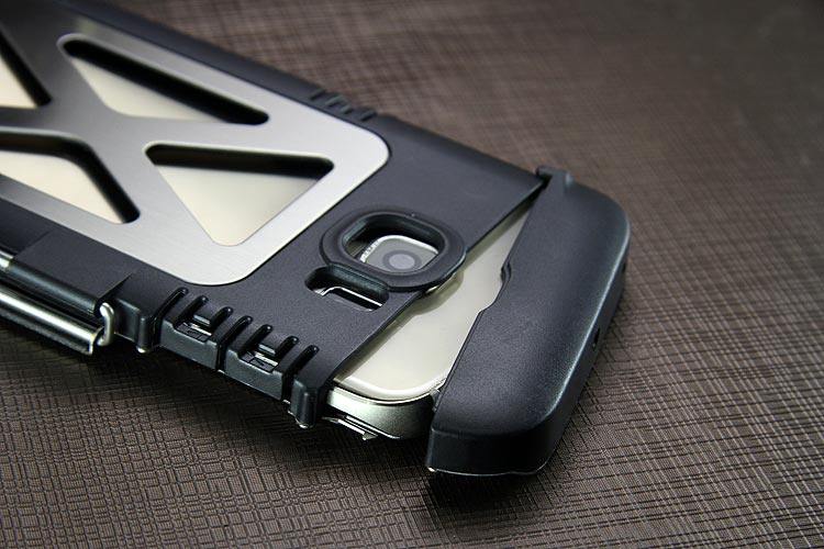 Armor King Iron Man Luxury Shockproof Stainless Steel Aluminum Metal Flip Case Cover for Samsung Galaxy S6 Edge Plus G9280