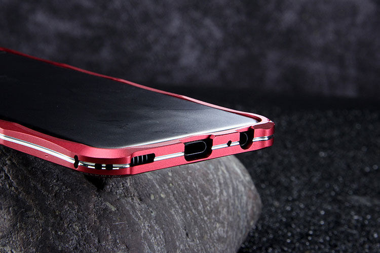 iMatch Slim Light Aluminum Metal Shockproof Bumper Case with Kickstand for Huawei P10 & Huawei P10 Plus