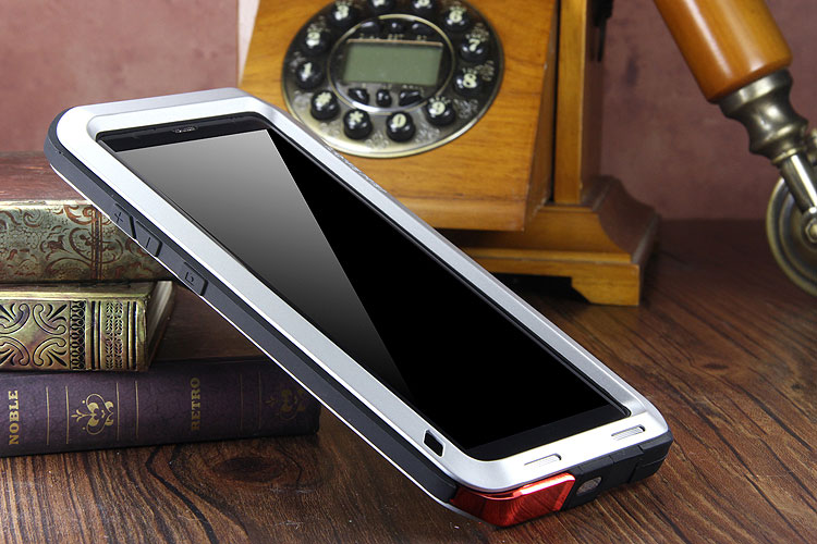 LOVE MEI Powerful Water Resistant Shockproof Aluminum Metal Heavy Duty Case Cover for Samsung Galaxy Note 8