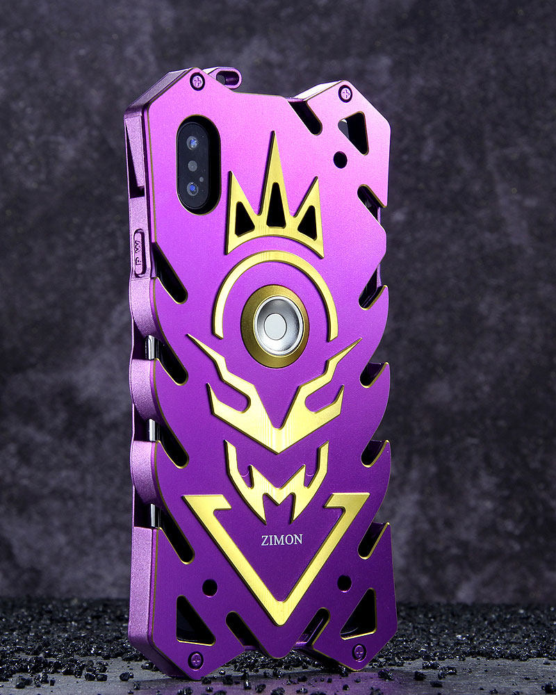 SIMON New THOR II Magnetic Bracket Aviation Aluminum Alloy Shockproof Armor Metal Case Cover for Apple iPhone X