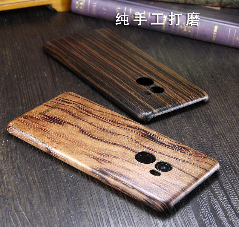 SHOWKOO Kevlar Natural Wood Ultra Slim Case Cover for Xiaomi Mi MIX 2