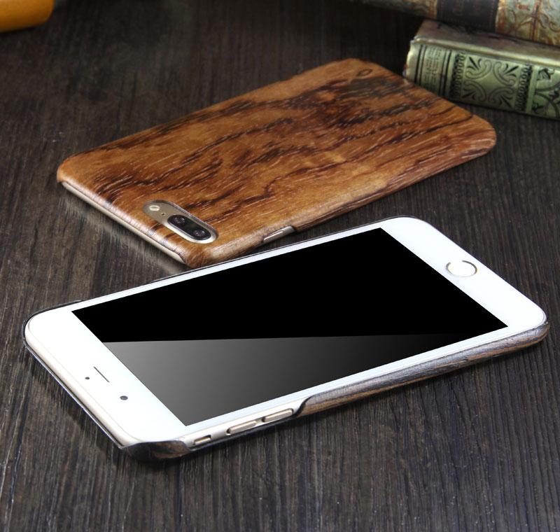SHOWKOO Kevlar Natural Wood Ultra Slim Case Cover for Apple iPhone 8 Plus & iPhone 8 & iPhone 7 Plus & iPhone 7