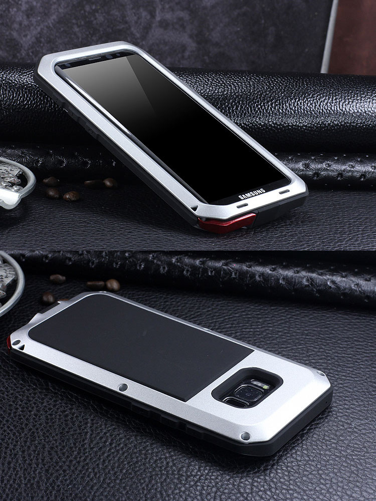 R-Just Extreme Premium Protection System Aluminum Heavy Duty Metal Case for Samsung Galaxy S8 Plus & Galaxy S8