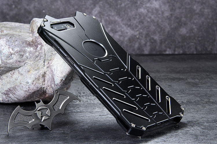 R-Just Batman Shockproof Aluminum Shell Metal Case with Custom Stent for OnePlus 5