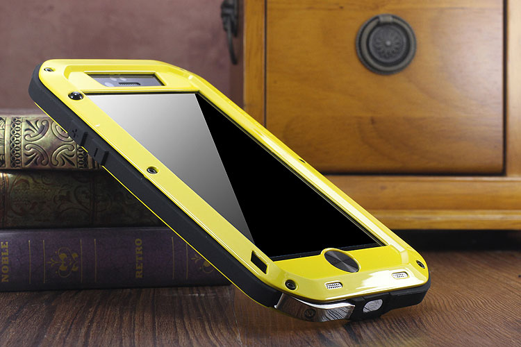 LOVE MEI Powerful Water Resistant Shockproof Dust/Dirt/Snow Proof Aluminum Metal Outdoor Gorilla Glass Heavy Duty Case Cover for Apple iPhone 6S/6 & iPhone 6S Plus/6 Plus