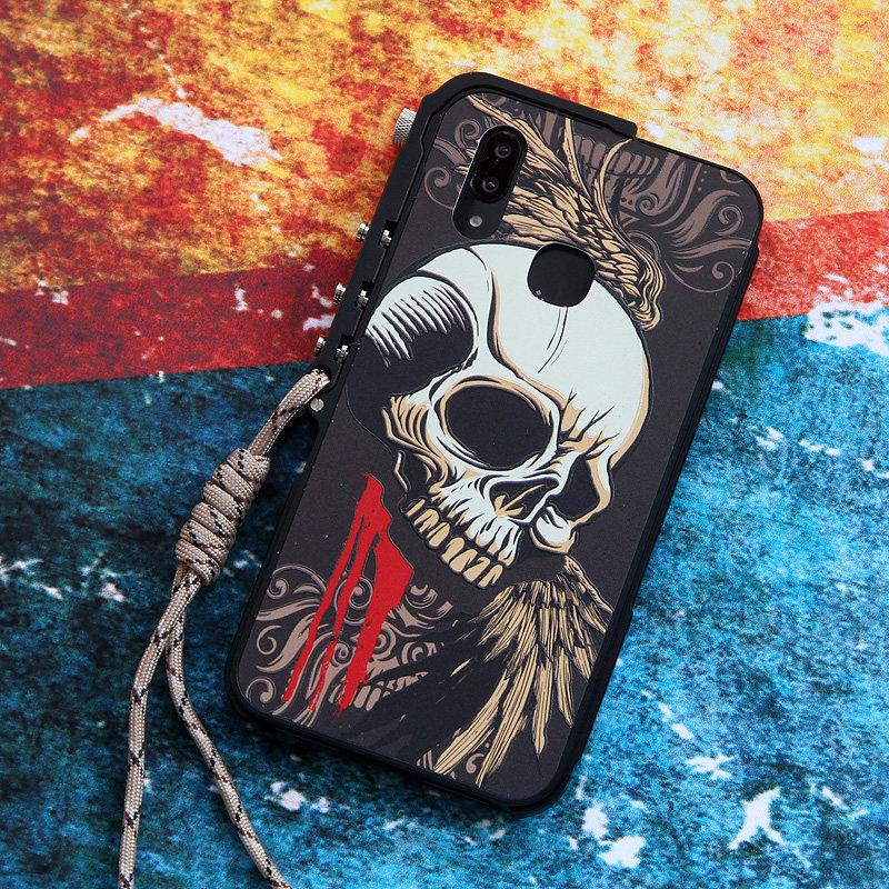 KANENG Mechanical Arm Trigger Aluminum Bumper Metal Frame 3D Cameo Back Cover Case for vivo X21 & vivo X21 UD