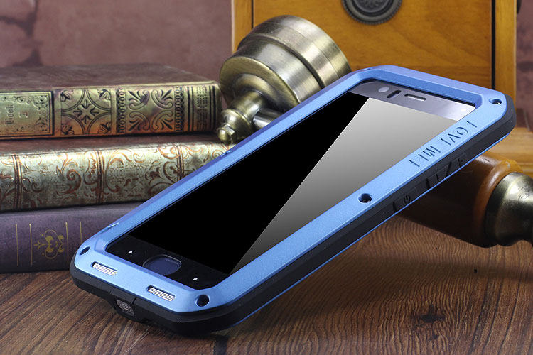 LOVE MEI Powerful Water Resistant Shockproof Dust/Dirt/Snow Proof Aluminum Metal Outdoor Heavy Duty Case Cover for Xiaomi Mi 6