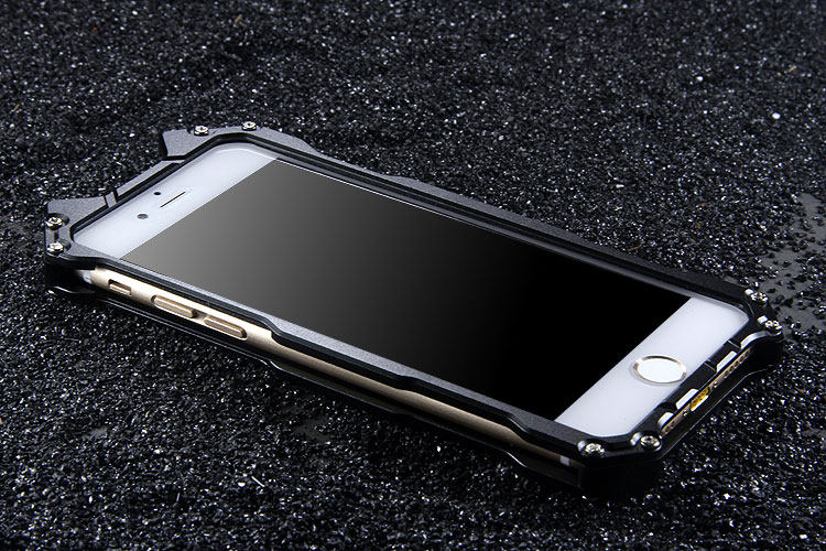R-Just Batman Shockproof Aluminum Shell Metal Case with Custom Stent for Apple iPhone 7 Plus & iPhone 7