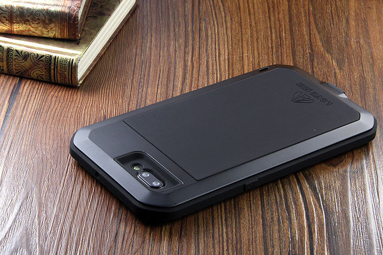 LOVE MEI Powerful Water Resistant Shockproof Dust/Dirt/Snow Proof Aluminum Metal Outdoor Gorilla Glass Heavy Duty Case Cover for OPPO R11 & OPPO R11 Plus