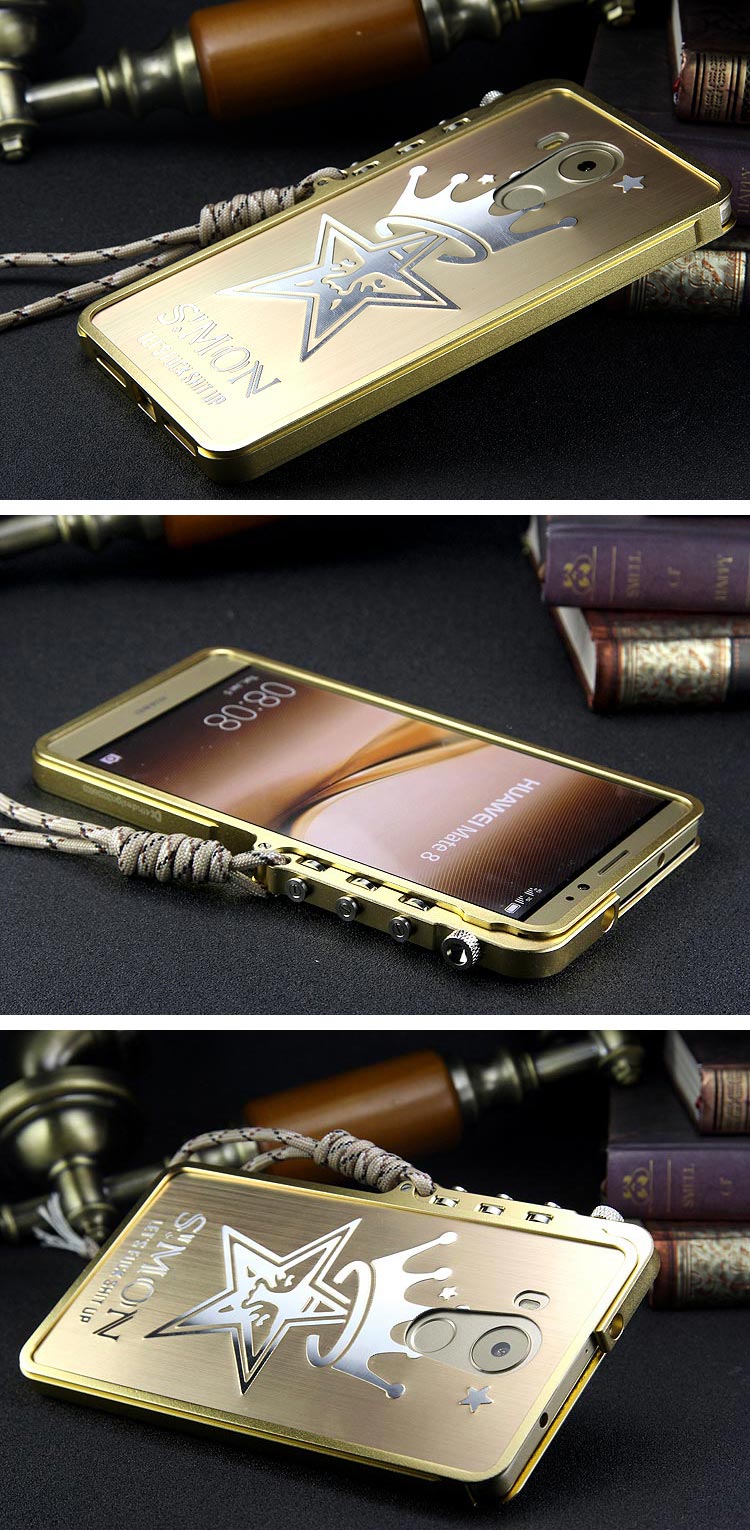 SIMON Mechanical Arm Trigger Aluminum Alloy Metal Bumper Outdoor Case Cover for Huawei Mate 8