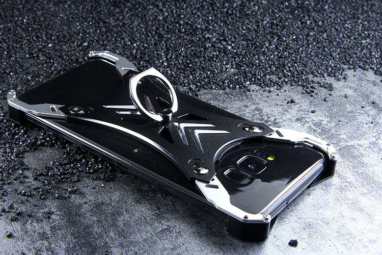 R-Just Blade Master Ring Holder Shockproof Aerospace Aluminum Metal Shell Case Cover for Samsung Galaxy S8 Plus & Galaxy S8