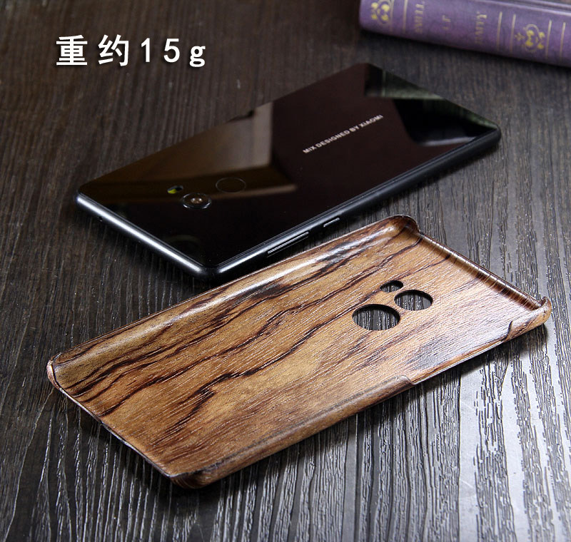 SHOWKOO Kevlar Natural Wood Ultra Slim Case Cover for Xiaomi Mi MIX 2
