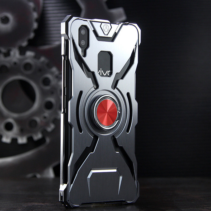 WK Iron Man Military Grade Shockproof Screw-less Metal Case w/ Ring Holder for vivo X21 UD & vivo X21