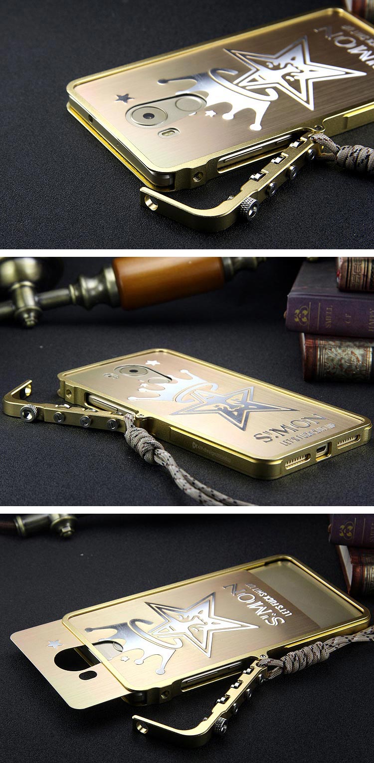 SIMON Mechanical Arm Trigger Aluminum Alloy Metal Bumper Outdoor Case Cover for Huawei Mate 8