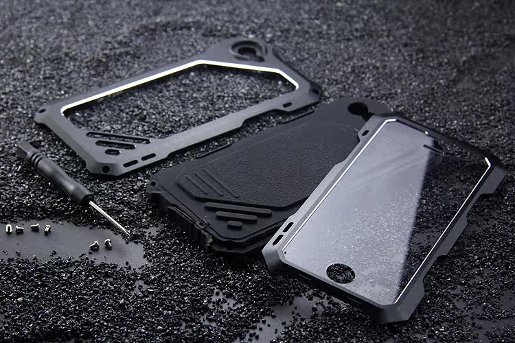 R-Just 3 in 1 Fisheye+Macro+Wide Angle Camera Lens IP54 Waterproof Dustproof Shockproof Silicone Aluminum Metal Heavy Duty Case Cover for Apple iPhone 6S Plus/6 Plus & iPhone 6S/6 & iPhone SE/5S/5