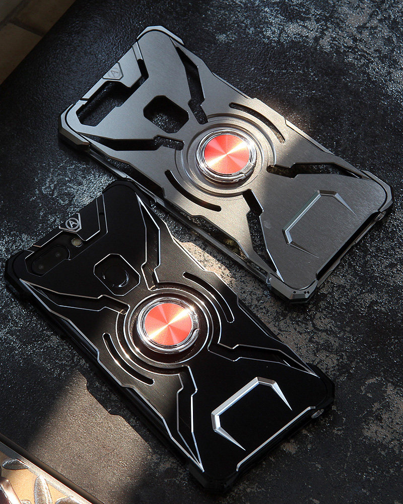 WK Iron Man Military Grade Shockproof Screw-less Metal Case w/ Ring Holder for OPPO R15 & OPPO R15 Dream Mirror Edition