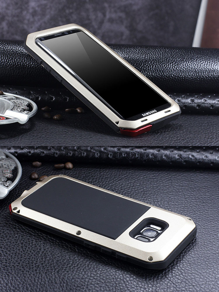 R-Just Extreme Premium Protection System Aluminum Heavy Duty Metal Case for Samsung Galaxy S8 Plus & Galaxy S8