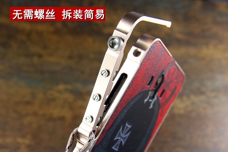 KANENG Mechanical Arm Trigger Aluminum Bumper Metal Frame Case Cover for Huawei Mate 10