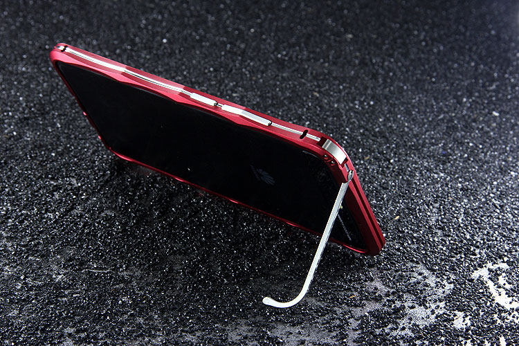 iMatch Slim Light Aluminum Metal Shockproof Bumper Case with Kickstand for Huawei P10 & Huawei P10 Plus