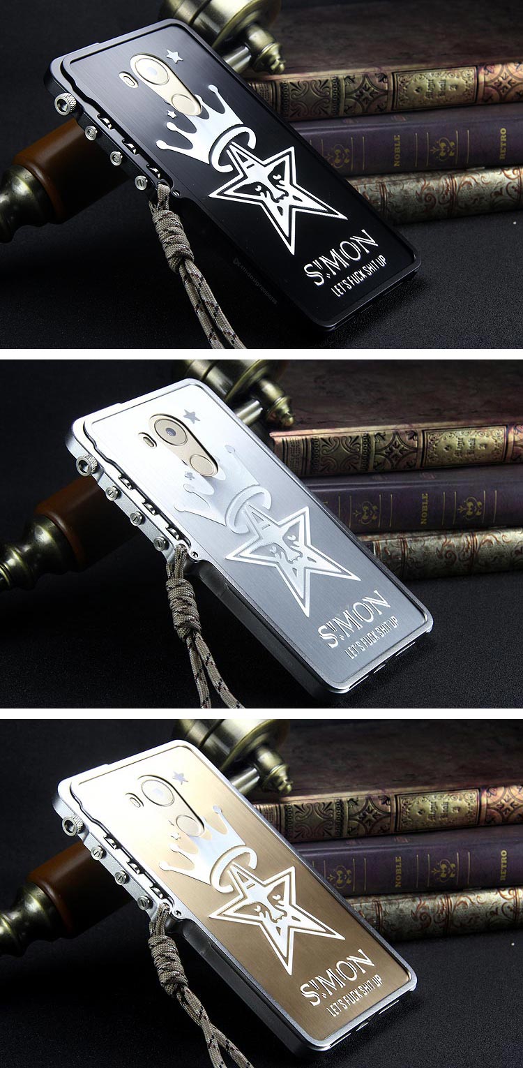 SIMON Mechanical Arm Trigger Aluminum Alloy Metal Bumper Outdoor Case Cover for Huawei Mate 8