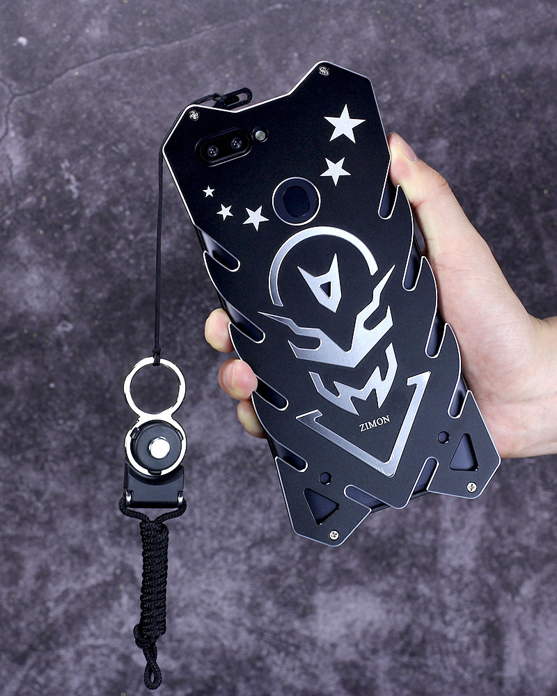 SIMON New THOR II Aviation Aluminum Alloy Shockproof Armor Metal Case Cover for OPPO R11s Plus