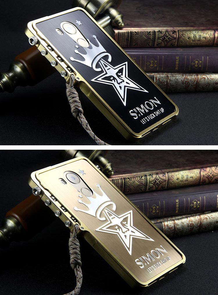 SIMON Mechanical Arm Trigger Aluminum Alloy Metal Bumper Outdoor Case Cover for Huawei Mate 8