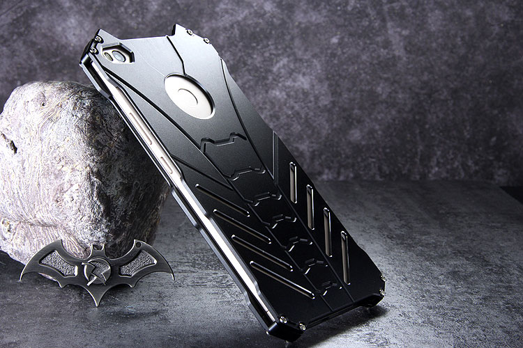 R-Just Batman Shockproof Aluminum Shell Metal Case with Custom Stent for Xiaomi Mi Max 2