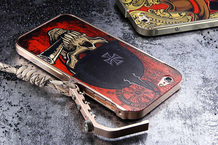 KANENG Mechanical Arm Trigger Aluminum Bumper Metal Frame Cameo PC Back Case Cover for Apple iPhone 6S/6 & iPhone 6S Plus