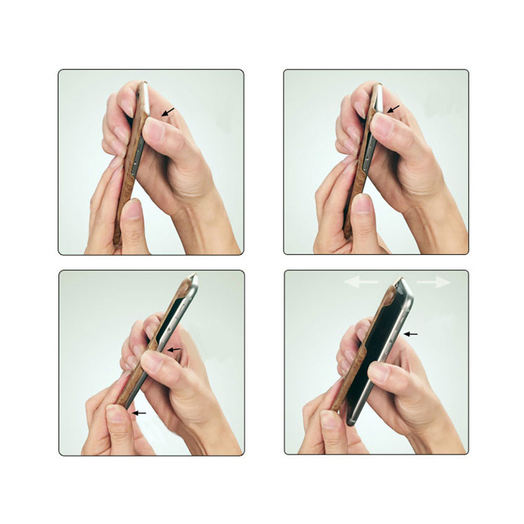 SHOWKOO Kevlar Natural Wood Ultra Slim Case Cover for Samsung Galaxy Note 8