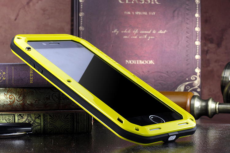 LOVE MEI Powerful Water Resistant Shockproof Dust/Dirt/Snow Proof Aluminum Metal Outdoor Gorilla Glass Heavy Duty Case Cover for Apple iPhone 7 Plus & iPhone 7