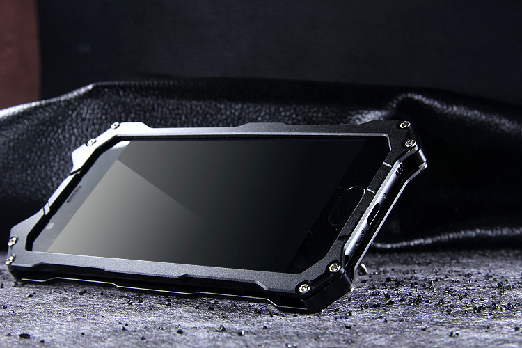 R-Just Batman Shockproof Aluminum Shell Metal Case with Custom Batarang Stent for Huawei P10 & Huawei P10 Plus