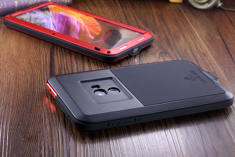 LOVE MEI Powerful Water Resistant Shockproof luminum Metal Gorilla Glass Heavy Duty Case Cover for Xiaomi Mi MIX