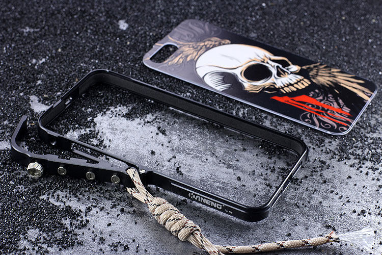 KANENG Mechanical Arm Trigger Aluminum Bumper Metal Frame 3D Cameo Back Cover Case for Xiaomi Mi 6