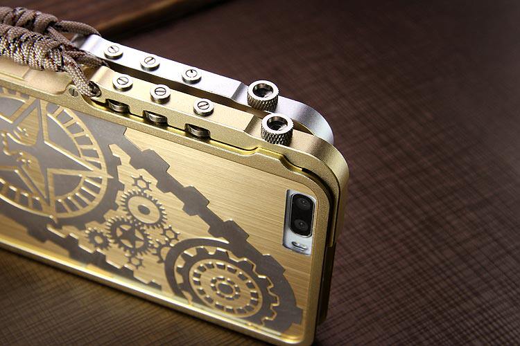 SIMON Mechanical Arm Trigger Aluminum Alloy Metal Bumper Outdoor Case Cover for Huawei Honor 6 Plus