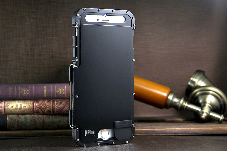 Armor King Iron Man Luxury Shockproof Stainless Steel Aluminum Metal Flip Case Cover for Apple iPhone 6S Plus/6 Plus & iPhone 6