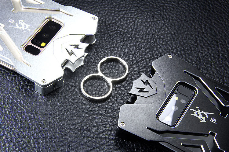 SIMON THOR Magnetic Bracket Aviation Aluminum Alloy Shockproof Armor Metal Case Cover for Samsung Galaxy Note 8