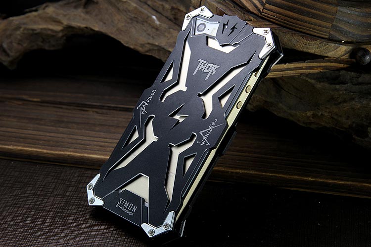 SIMON THOR Aviation Aluminum Alloy Shockproof Armor Metal Case Cover for Apple iPhone 5S/5C/5/SE