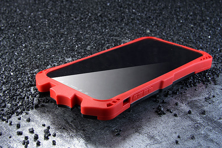 SIMON THOR Magnetic Bracket Aviation Aluminum Alloy Shockproof Rugged Metal Case Cover for Apple iPhone X